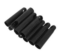 Veemoon 10pcs Embouts de Poignée en Plastique Noir Compatibles Large pour Tube de Balai et Manche à Linge, Adaptés aux Bureaux et Espaces Commerciaux