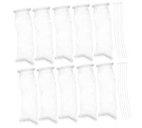 Veemoon 10pcs Filtres pour Machine à Laver en Acier Inoxydable, Pièges à Peluches Haute Densité, Faciles à Nettoyer, Adaptés Tuyau de Vidange