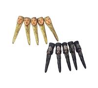 Veemoon 10pcs Ongles de Sorcière en Latex pour Décoration Halloween Créative et Festive