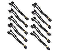 Veemoon 10pièces Câble Alimentation Graphique vers Double Pcie Adaptateur De Puissance pour Gpu Extension pour Cartes Graphiques Haute Consommation