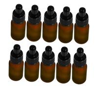 Veemoon 10pièces Compte-gouttes Huile Essentielle Distributeur De Liquide Bouteille Verre Pour Huiles Essentielles Bases Musculaires Lotions