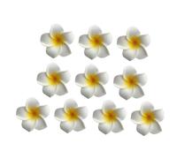 Veemoon 10pièces Épingles à Cheveux Décoratives Style Hawaïen Motifs Floraux Pour Fête Luau Plage Lot De Jaune