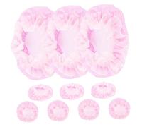 Veemoon 10pièces Filets à Chignon pour Femmes Lot de Rose Adorable Confortable Facile à Utiliser Discret pour Danse Classique Coiffures