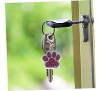 Veemoon 10pièces Pendentif Alliage Forme Empreinte De Patte De Chien Kit De Breloques Soi-même Pour Création De Bijoux Et Décor Porte-clés Sac