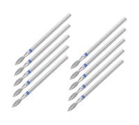 Veemoon 10pièces Ponceuse à Ongles avec Embouts Tête de Polissage Électrique pour Manucure Élimination des Cuticules et Lissage des Ongles