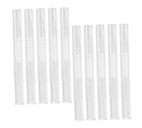 Veemoon 10pièces Stylo à Huile Pour Ongles Rechargeable Tube Transparent Vide à Spirale Avec Embout Pinceau Pour Cuticules Et Voyages