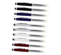 Veemoon 10pièces Stylus Stylet Capacitif avec LED pour Écrans Tactiles Outils Écriture Pratiques pour Bureau Et