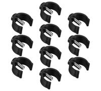 Veemoon 10pièces Verrous De Goupille De Béquille Acier Et Plastique Clips De Fixation Pour Tube De Marche Colliers De Serrage Forme De c Pour Cannes Et Déambulateurs