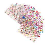 Veemoon 11 feuilles Autocollants Pailletés Auto Adhésifs Décorations Acryliques pour DIY Bijoux Ongles Visage Stickers Créatifs