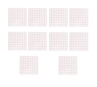 Veemoon 12 Feuilles Feuilles de Mesure de Surface Accessoires de Mesure pour L'enseignement des Mathématiques Plastique Feuilles Quadrillées Carrées Légères et Portables Plusieurs styles