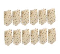 Veemoon 12 Pièces Bee Gift Paper Bags Sacs Papier Réutilisables pour et Petits Fête Noël Hiver