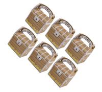 Veemoon 12 pièces Boîte Coffre Au Trésor Pirate Papier Boîte Cadeau Vide Vintage avec Motif Bois Petite Rangement pour Bonbons et Jouets Décorations Fête Pirate Garçon Fille Coffret