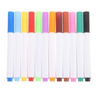 Veemoon 12 Pièces Feutre Effaçable Coloré pour Tableau Blanc, Écriture | Plastique, pour Papier et Tableau Blanc, Se Nettoie Facilement, Usage Bureau et Noël
