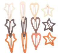 Veemoon 12 pièces Lot de Pinces à Cheveux Set de Barrettes Étoile Antidérapantes Accessoires de Coiffure Élégants pour Occasions Spéciales