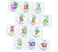 Veemoon 12 Pièces mois de stickers pour bébés autocollants de scrapbooking pour Autocollants de jalons pour Autocollants pour decalcomanie enfant Papier
