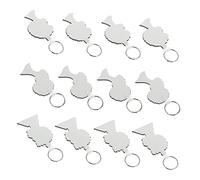Veemoon 12 Pièces Pendentif Porte-clés Ébauches De Transfert De Chaleur Porte-clés Tête De Femme Porte-clés Pour Clés Porte-clés De Transfert De Chaleur Porte-clés Vierges Mdf