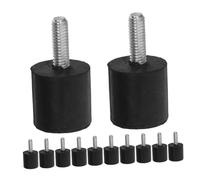 Veemoon 12 Pièces Rubber Furniture Levelers with Slip Base Noise Reducing Adjustable Screw in Feet Pads for Tables Chairs Cabinets Floor Protection and Enhanced Stability