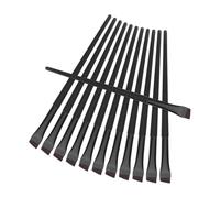 Veemoon 12 Pièces Set de Pinceaux Eyeliner Noirs en Fibres Synthétiques Solide, Biseautés et Plats, pour Maquillage des Yeux en Voyage, Portable et Résistant