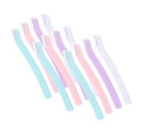 Veemoon 12 Pièces Set Stainless Steel Eyebrow Trimming Cutters With Non-slip Handle Sharp And Makeup Tools For Travel And Facial Hair Removal