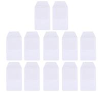 Veemoon 12 Trousses en PVC Blanches pour Infirmières et Médecins, Protège-Poches Pratiques et Faciles à Transporter, Pochette de Rangement pour Stylo pour Hôpital et Étude