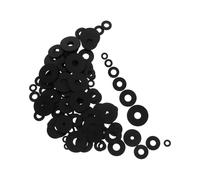 Veemoon 120 pièces Rondelles Caoutchouc Plates Vibration Robustes pour Appareils Électroménagers Élastiques Antichoc Heavy Duty Jeu de Rondelles Joint de Remplacement pour Machine à Laver