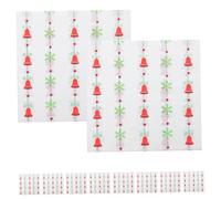 Veemoon 120 Pièces Serviettes Papier de Noël Décoratives avec Motif Cloche Rétro Serviettes Absorbantes pour et Mariages Hiver