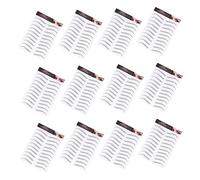 Veemoon 12Feuilles Autocollants à Sourcils Imperméables Transferts Réalistes pour Sourcils Pratiques et pour Sourcils Rares ou Inégaux Facile à Appliquer Résultat