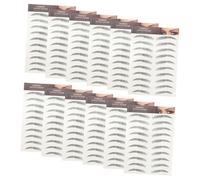 Veemoon 12pièces Autocollants De Sourcils Imperméables Tatouages De Sourcils Artificiels Pour Femme Lot De Stickers De Transfert