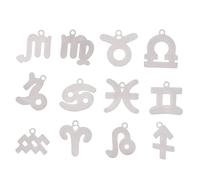Veemoon 12pièces Collier Breloque Constellations Acier Inoxydable Pendentifs Pour Bijoux Diy Collier Charms Sans Marque