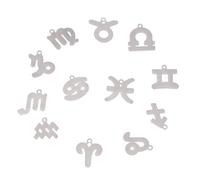 Veemoon 12pièces Pendentifs Breloques Douze Constellations Bijoux Diy Collier Bracelet Formes Variées Inoxydables