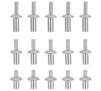 Veemoon 130 Rivets Aveugles à Tête Ronde en Aluminium M5, Assortiment 7 Mm 9 Mm 11 Mm, Noyau Aluminium Haute Résistance, Kit 3 Tailles pour Usage Mécanique, Domestique et Industriel