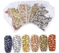 Veemoon 1440 Pièces Décoration Artisanat clou coloré ongles pour nail art bling perceuse à ongles kit de Décoration Nail Art Ringestone