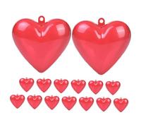 Veemoon 15 Boîtes à Bonbons de Cœur Transparentes en Plastique Petites Tailles Lot de 15 Pièces pour Saint-Valentin Décorations et Rangements Pratiques pour Fêtes et Présents