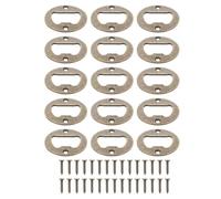 Veemoon 15 Inserts en Bronze Vert Antique pour Ouvre-bouteille Diy, Kit de 15 Pièces avec Vis Métalliques, Accessoires Pratiques pour Fabrication D'ouvre-bière, pour Usage Maison et Bar