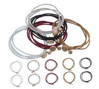 Veemoon 15 Pièces Boho Hair Ties With Metal Stylish Ponytail Holders For Thick And Thin Hair No-damage Elastic Hairbands For Women Teens Daily Use