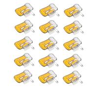 Veemoon 15 Pièces Broch Scintillant Broche Chope De Bière Épingle Tasse Initiale Tasses Chope à Biere Faire La Fête Seigneur Chope à Bière Papa Émail Orange Plastique