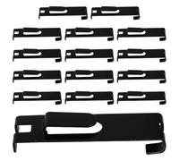 Veemoon 15 Pièces Crochet Suspendre pour Grille Murale, Encoche, Fer Noir