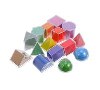 Veemoon 15 Pièces Modèles Géométriques Translucides Outils Éducatifs pour Garçon Fille pour Activités de Table Lumineuse Développement Reconnaissance des Formes Compétences Mathématiques
