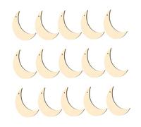 Veemoon 15 Pièces Moon Shaped Wooden Craft Pieces Unfinished Natural Wood Slices For Diy Art Projects Activities And Home Decorations