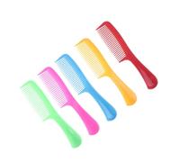 Veemoon 15 Pièces Peignes Plastique Colorés avec Poignée Longue Dents Adaptées pour Démêler Sans Casse Lot Mixte pour Salon et Usage Domestique