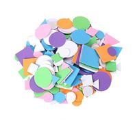 Veemoon 150 pièces Patchs Mousse EVA Autocollants Géométriques Multicolores pour Garçon Fille Kit Créatif DIY Bricolage Garçon Fille Formes Variées pour Activités Manuelles et