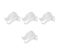 Veemoon 16 Pièces Crochet de Radiateur Blanc en PVC Polyuréthane, Robuste | Fixation Simple, Grosse , Usage Polyvalent, Lot Unique, Accessoire Discret pour Installation Murale