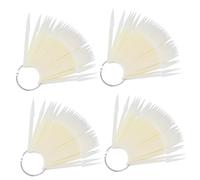 Veemoon 160 pièces Nuancier Ongles Fan Shape Nail Color Cards pour Pratique et Support Ongles Sans Bords pour Art et Affichage Vernis