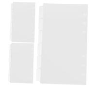 Veemoon 18 Feuilles Feuillets Intercalaires Transparent PVC pour Classeurs à Anneaux Onglets Amovibles pour Organisation de Documents et Cahiers Lot