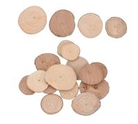 Veemoon 18 Pcs Lot de Disques Non Traités pour Décoration Matériaux Créatifs Diy Slices de Ronds Réalistes pour Aménagement Intérieur Jardin et Artisanat