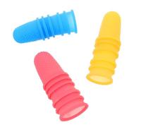 Veemoon 18 Pcs Protège-doigts en Silicone Réutilisable | Manchon Souple, Usage Scrapbooking et Comptabilité, Flexible, Tailles Variées, pour Doigts