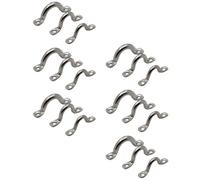 Veemoon 18 Pièces Œillets de Fixation INOX 316 pour Kayak et Canoë, Kit Sangles Bimini Bateau avec Vis 4mm, 5mm, 6mm, Poignées Gréement Pont Kayak, Accessoires Fixation Nautique