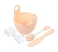 Veemoon 1ensemble Bol à Masque Silicone pour DIY Kit de Mélange avec Spatule Épaisse et Bâton pour Soins Visage Bol et Capacité pour Masque Beauté Visage Fille