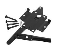 Veemoon 1ensemble Charnières Et Verrous Pour Portails Bois Système De Fermeture Automatique Pour Clôtures Et Jardins Accessoires Inclus Pour Installation Facile