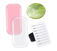 Veemoon 1Ensemble Kit de Greffe de Cils Professionnel avec Plateau Jade Cartes de Main et Bandes pour Salon de Beauté Outil Extension de Cils Pratique et Réutilisable